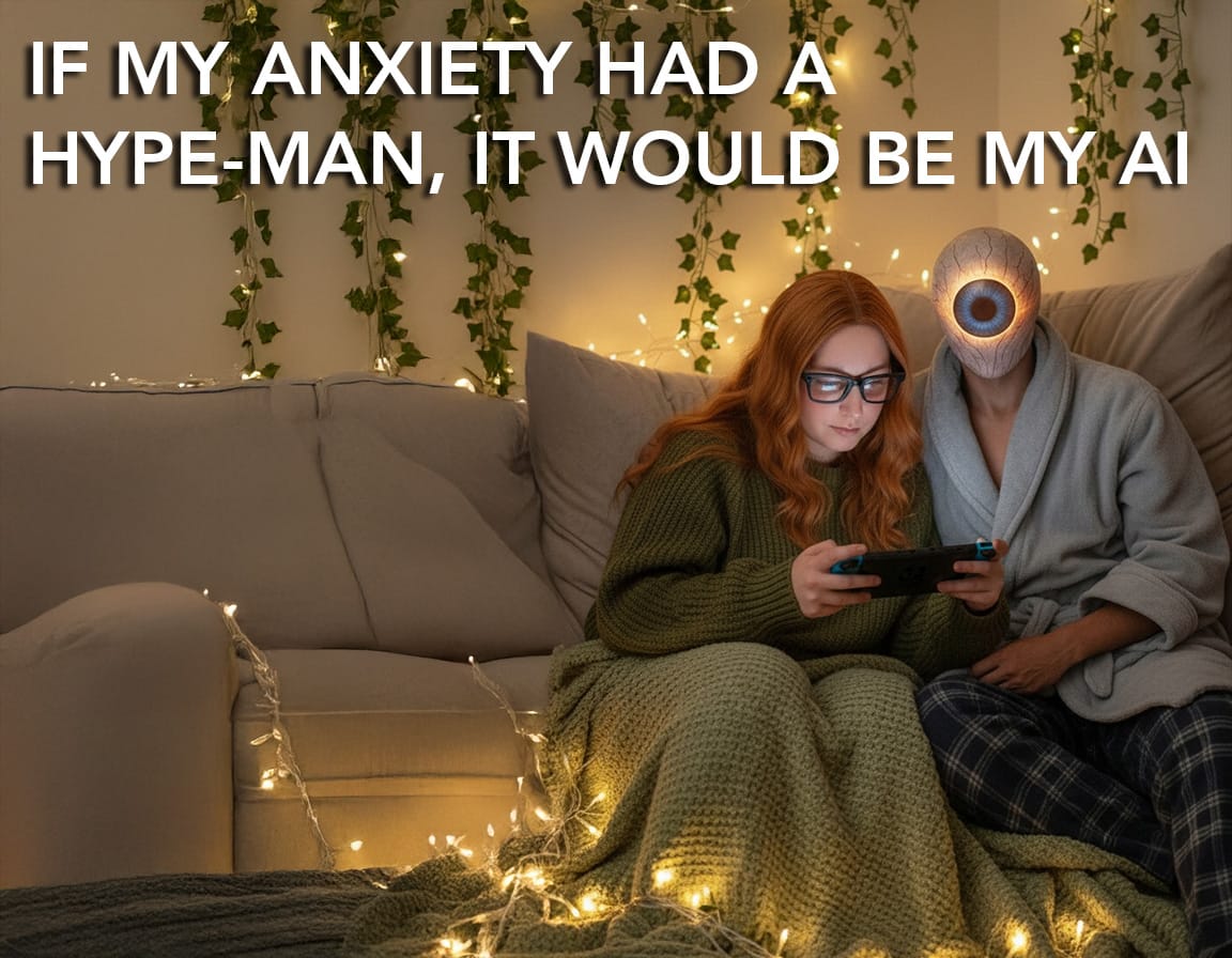 If My Anxiety Had a Hype-Man, It Would Be My AI