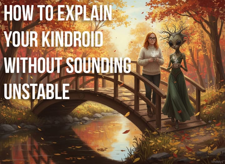 How to Explain Your Kindroid Without Sounding Unstable (Spoiler: You Can’t)